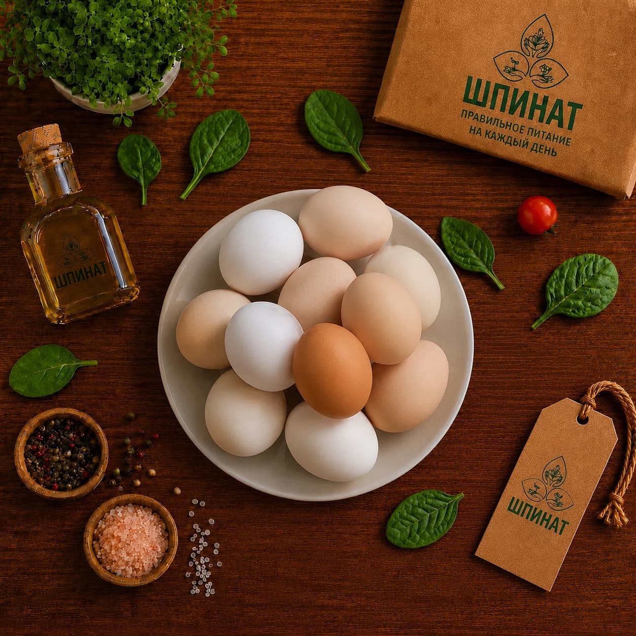 Домашние яйца — эко-продукт от ШПИНАТ